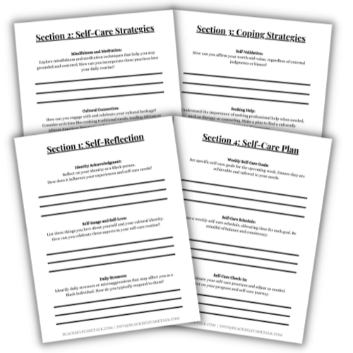 Empowerment Through Black Self-Care: Personal Journey Worksheets